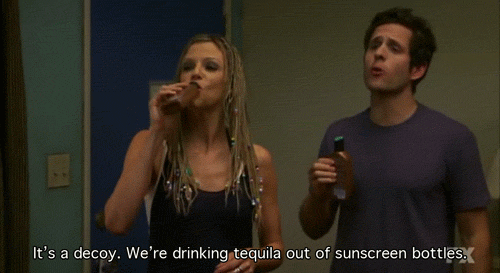 12 Signs You're a Problem Drinker as told in "Sunny"gifs